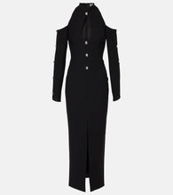 Rasario Crystal-embellished cr√É¬™pe midi dress