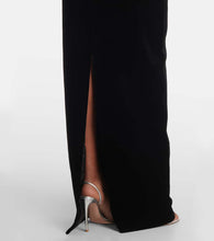 Rasario Crystal-embellished velvet gown