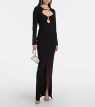 Rasario Cutout cr√É¬™pe maxi dress