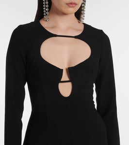 Rasario Cutout cr√É¬™pe maxi dress