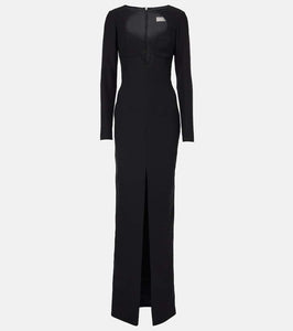 Rasario Cutout cr√É¬™pe maxi dress
