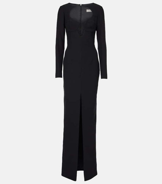 Rasario Cutout cr√É¬™pe maxi dress