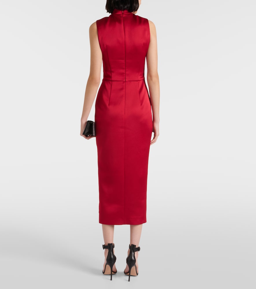 Rasario Draped cutout midi dress