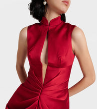 Rasario Draped cutout midi dress