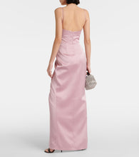 Rasario Draped satin gown