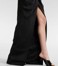 Rasario Floral-appliqué chiffon gown