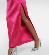Rasario Off-shoulder satin gown