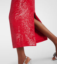 Rasario Sequined cutout midi dress