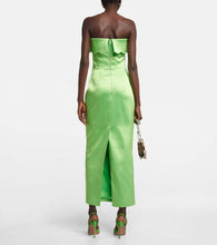 Rasario Strapless satin gown
