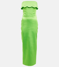 Rasario Strapless satin gown
