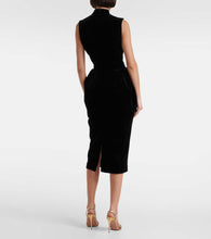 Rasario Velvet midi dress
