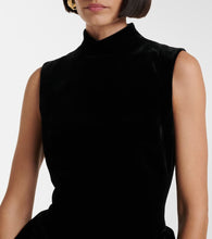 Rasario Velvet midi dress