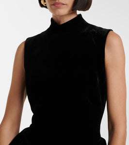 Rasario Velvet midi dress