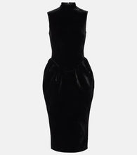 Rasario Velvet midi dress