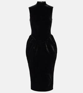 Rasario Velvet midi dress