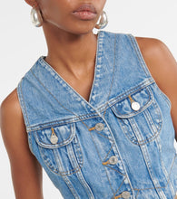 Re/Done Cropped denim vest