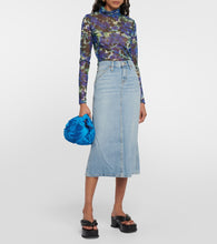 Re/Done Low Rider denim midi skirt