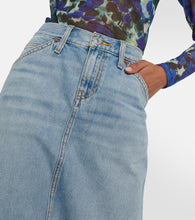 Re/Done Low Rider denim midi skirt