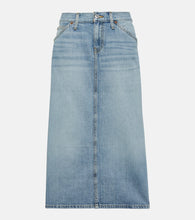Re/Done Low Rider denim midi skirt - Re/Done 低腰牛仔中长裙