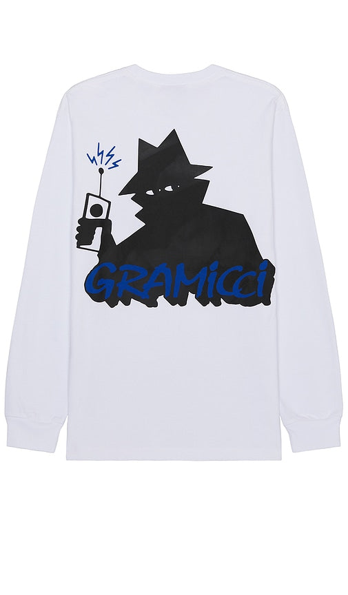 Real Bad Man x Gramicci Records Tee in White - T-shirt Real Bad Man x Gramicci Records en blanc - Real Bad Man x Gramicci Records 白色 T 恤 - T-Shirt von Real Bad Man x Gramicci Records in Weiß - Real Bad Man x Gramicci Records 티셔츠 - Maglietta Real Bad Man x Gramicci Records in bianco