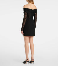 Rebecca Vallance Astra cr√É¬™pe and mesh minidress
