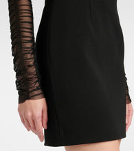 Rebecca Vallance Astra cr√É¬™pe and mesh minidress