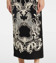 Rebecca Vallance Azera embroidered linen-blend midi dress