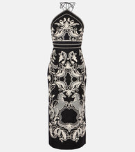 Rebecca Vallance Azera embroidered linen-blend midi dress