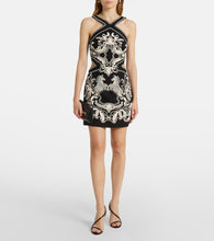 Rebecca Vallance Azera embroidered linen-blend minidress