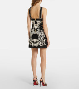 Rebecca Vallance Azera embroidered linen-blend minidress