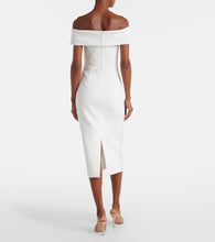 Rebecca Vallance Bridal Amore off-shoulder  midi dress