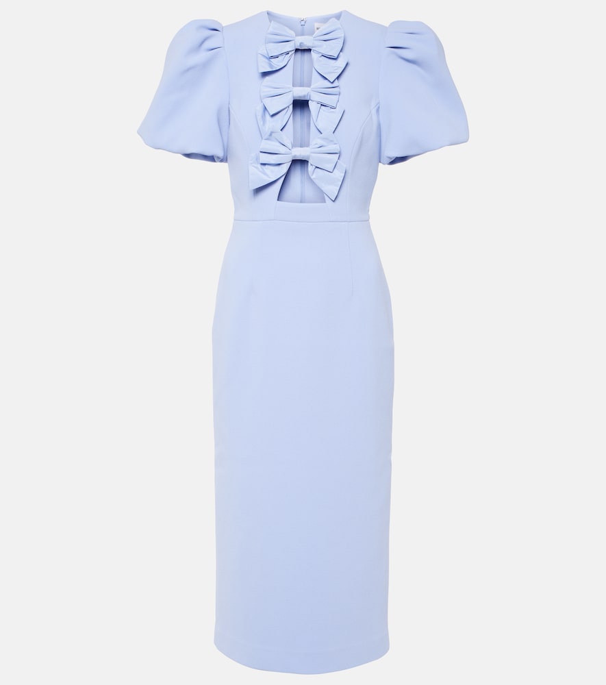 Rebecca Vallance Bridal Annabelle bow-detail midi dress. Rebecca Vallance Bridal Annabelle 蝴蝶结细节中长连衣裙
