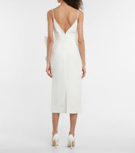 Rebecca Vallance Bridal Genevieve bow-trimmed  midi dress