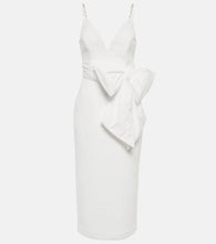 Rebecca Vallance Bridal Genevieve bow-trimmed  midi dress. Rebecca Vallance Bridal Genevieve 蝴蝶结饰边中长连衣裙