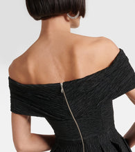 Rebecca Vallance Bridal Helene off-shoulder brocade midi dress