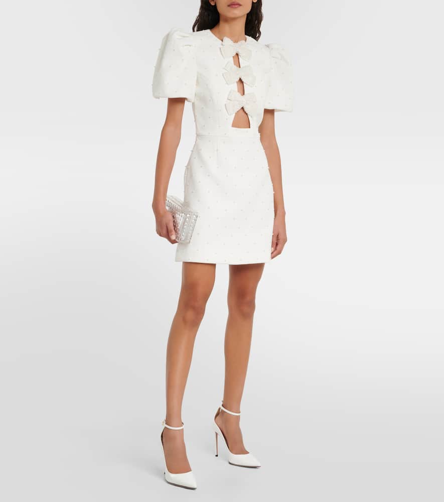 Rebecca Vallance Bridal Ophelia bow-detail minidress