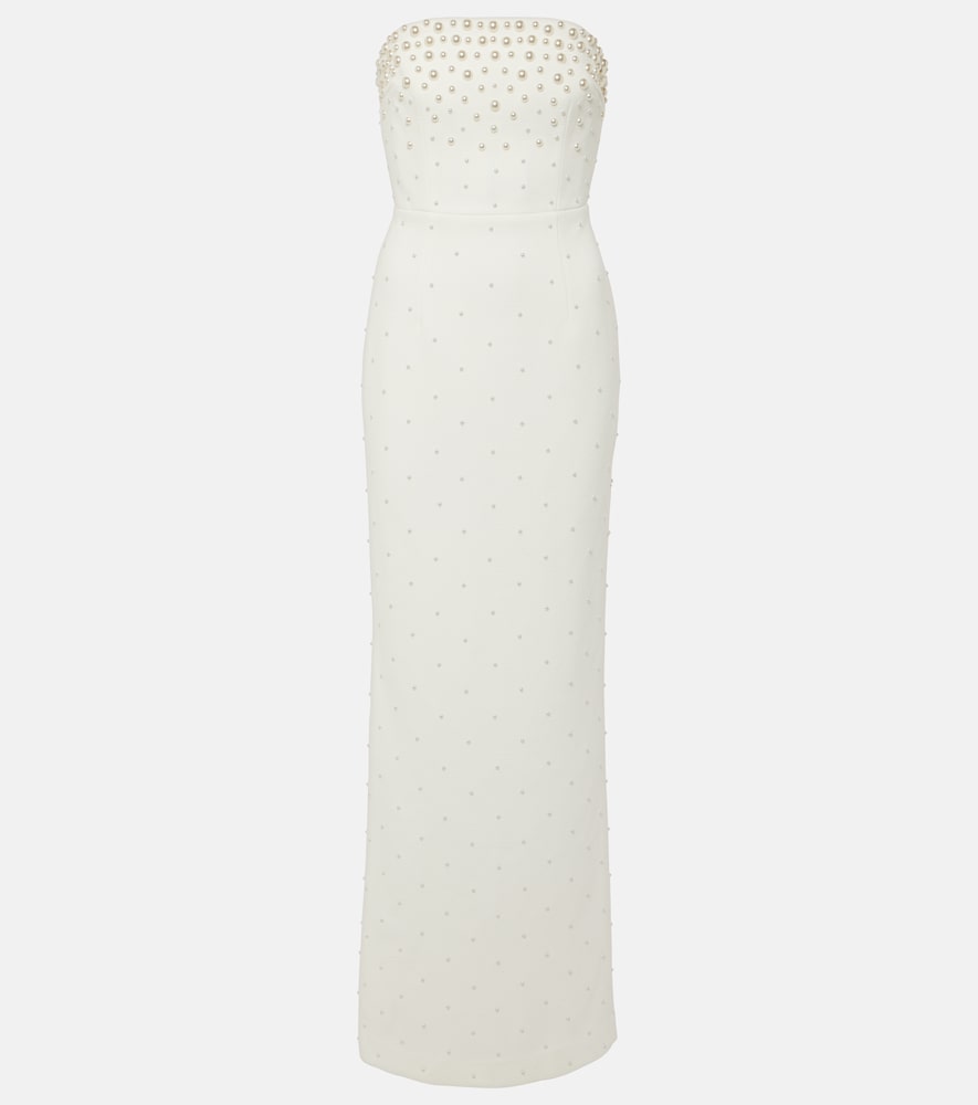 Rebecca Vallance Bridal Theresa faux pearl-embellished gown. Rebecca Vallance Bridal Theresa 仿珍珠装饰礼服