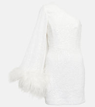 Rebecca Vallance Davina feather-trimmed minidress. Rebecca Vallance Davina 羽毛装饰迷你连衣裙
