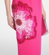 Rebecca Vallance Layana puff-sleeve embellished midi dress