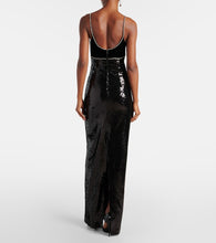 Rebecca Vallance x Nicky Hilton Lena bow-detail sequined gown