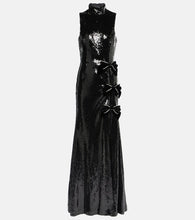 Rebecca Vallance x Nicky Hilton Lena bow-detail sequined gown