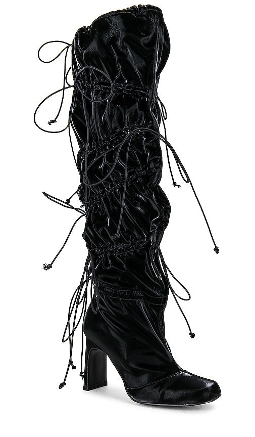 Reike Nen Multi Rushy Long Boots in Black