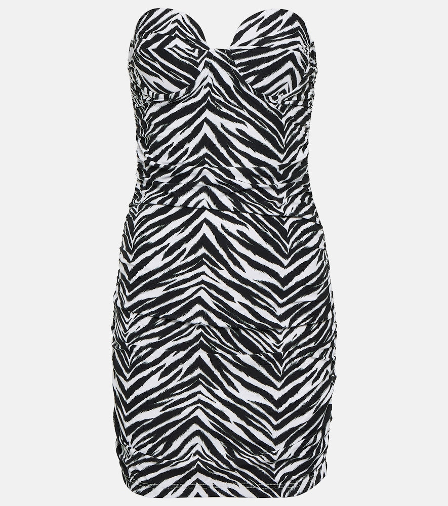 Reina Olga Diana strapless minidress. Reina Olga Diana 无肩带迷你连衣裙