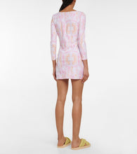 Reina Olga Duke printed cutout minidress