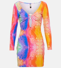 Reina Olga Duke printed cutout minidress. Reina Olga Duke 印花镂空迷你连衣裙