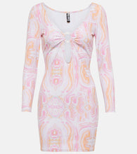 Reina Olga Duke printed cutout minidress. Reina Olga Duke 印花镂空迷你连衣裙