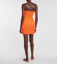 Reina Olga La Sciura textured bandeau minidress