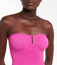 Reina Olga La Sciura textured bandeau minidress