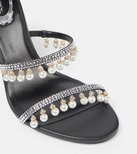Rene Caovilla 85 embellished satin sandals