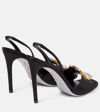 Rene Caovilla Amanda 105 embellished satin sandals